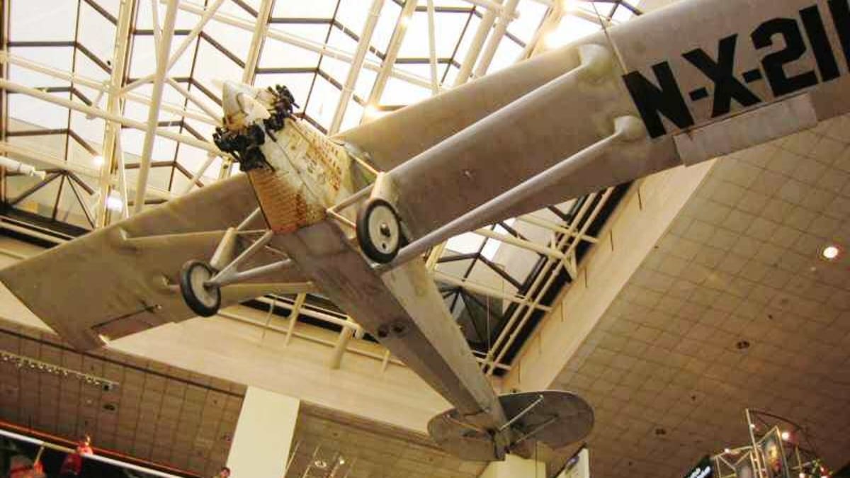 Lindberghův letoun v National Air and Space Museum ve Washingtonu