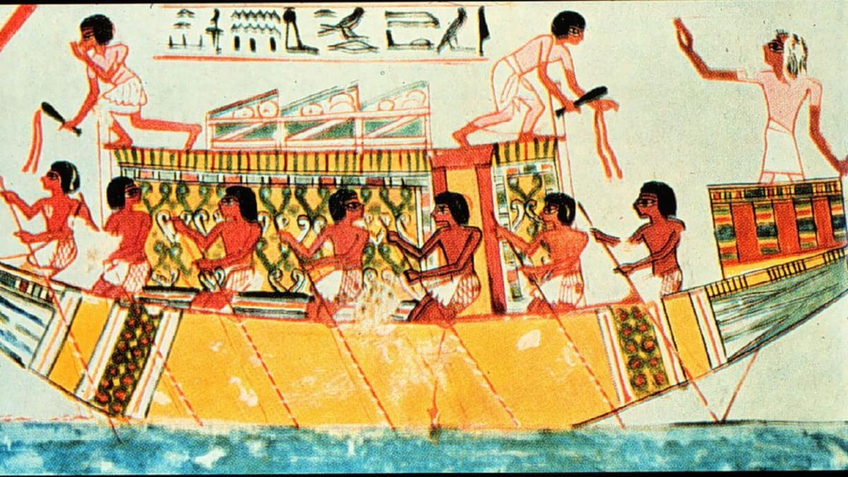 Jak vypadaly egyptské lodě?