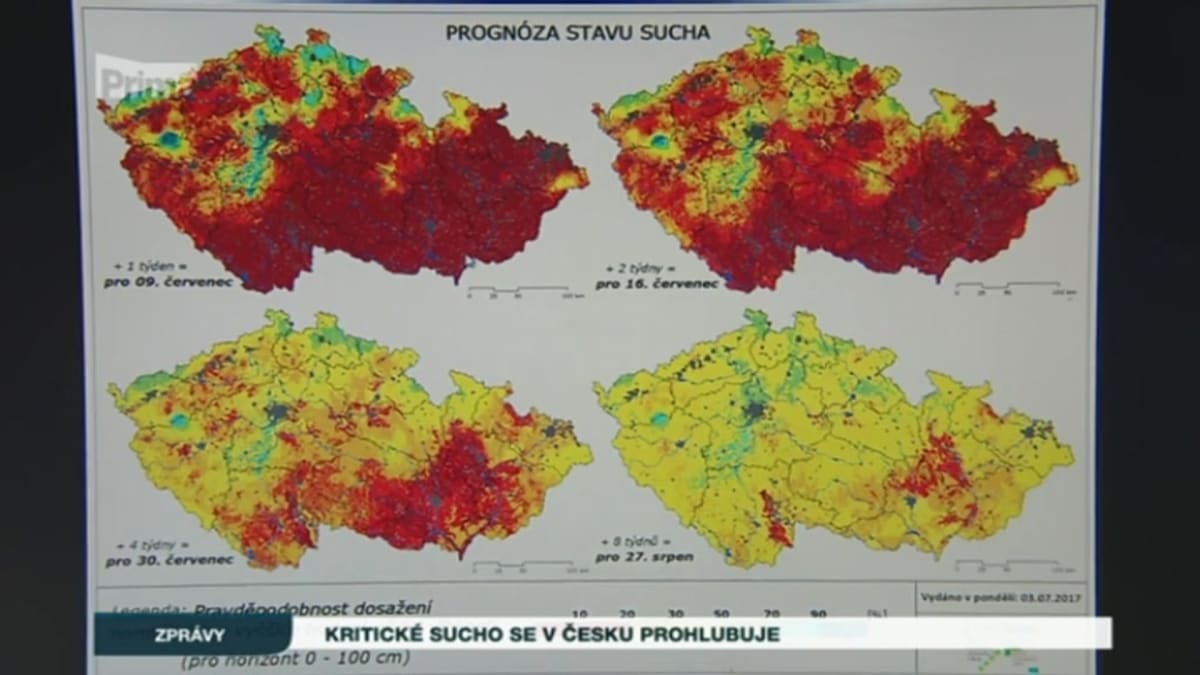 4. 7. 2017 ZPRÁVY: Kritické sucho se v Česku prohlubuje [video p366124]