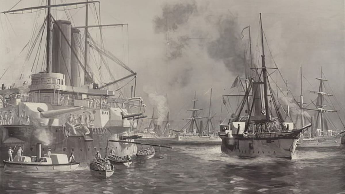 Křižník HMS St. George během anglo-zanzibarské války
