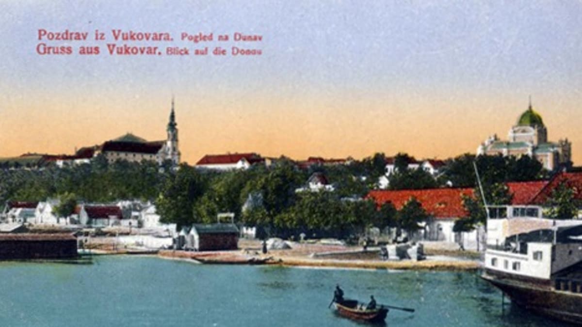 Vukovar je součástí území historicky nazývaného Vojenská hranice. Šlo o pohraniční oblast bývalé Habsburské monarchie (pohled z roku 1917)