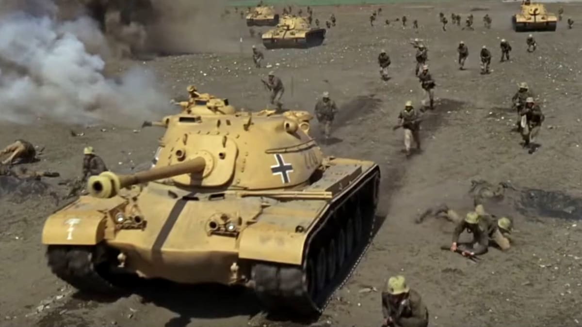 Tankové bitvy v Africe ukázal například (občas historicky nepřesný) film Generál Patton