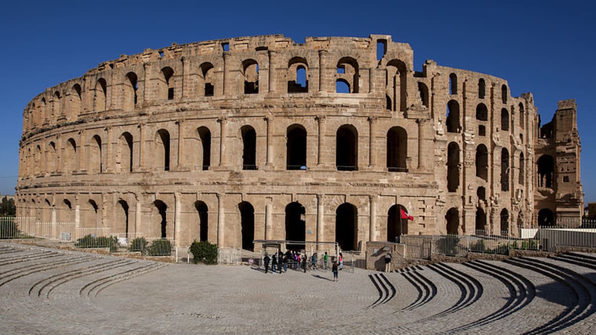 Římský amfiteátr v Tunisku
