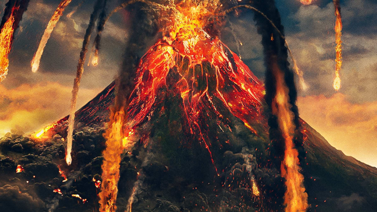Vybuchující Vesuv ve filmu Pompeje