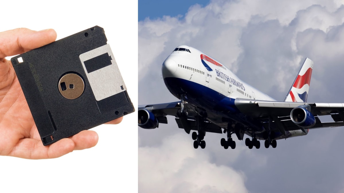 Obří Jumbo Jet a zastaralé diskety?