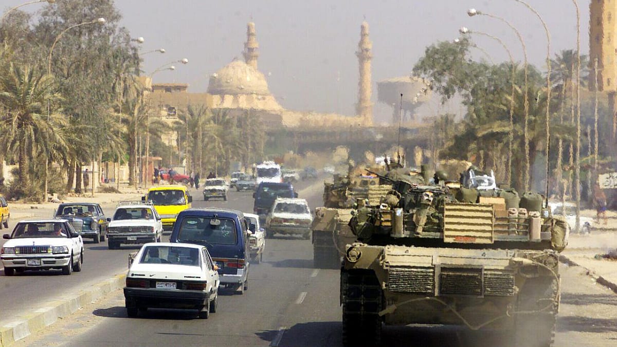 Vězněm v cizině (7) - americké jednotky vstupují do Bagdádu