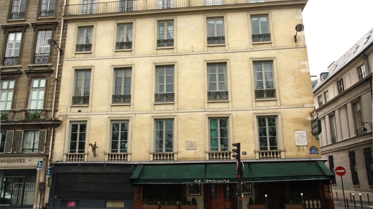 Voltaire zemřel v tomto pařížském domě