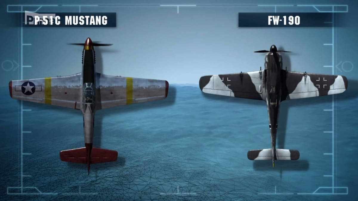 Srovnání P-51 a Fw-190