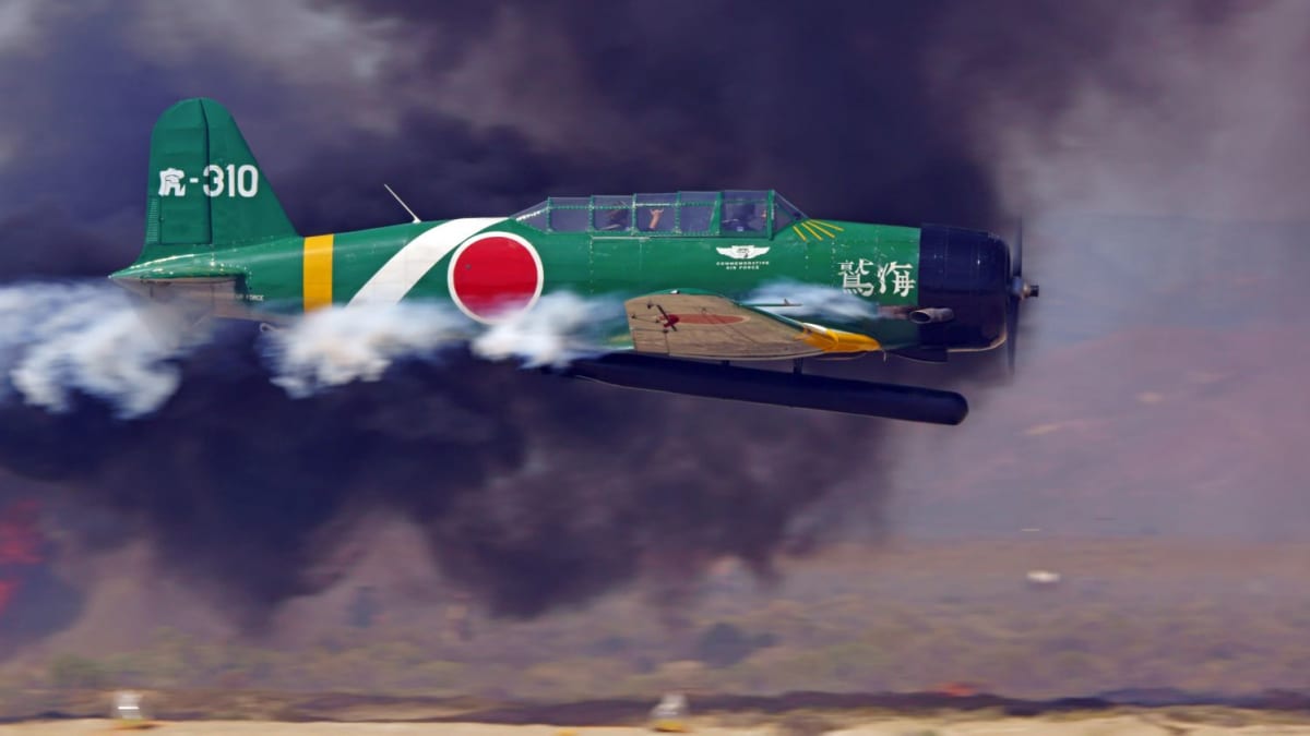 Replika japonského bombardovacího letounu Nakadžima B5N (Kate) z doby útoku na Pearl Harbor
