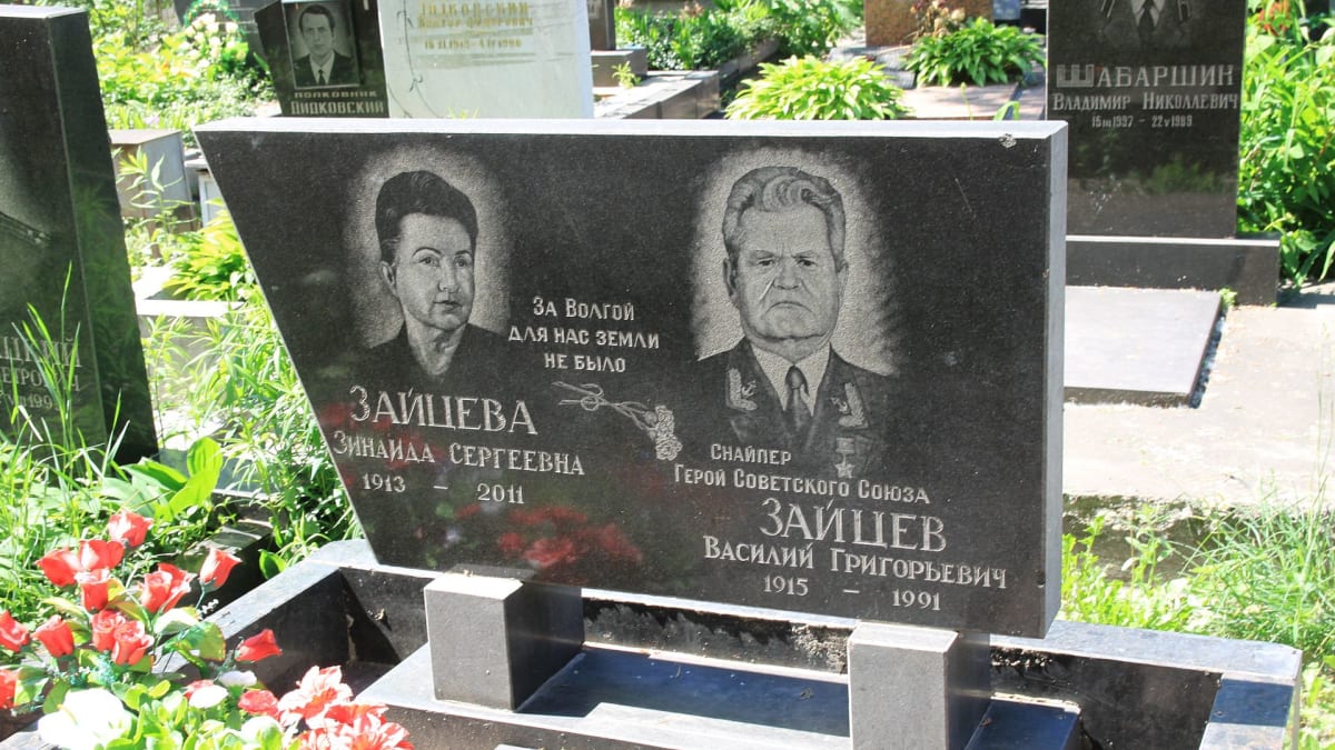 Zajcevův kenotaf na Lukjanivském vojenském hřbitově v Kyjevě