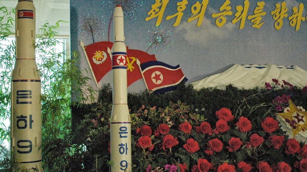 Makety severokorejských raket