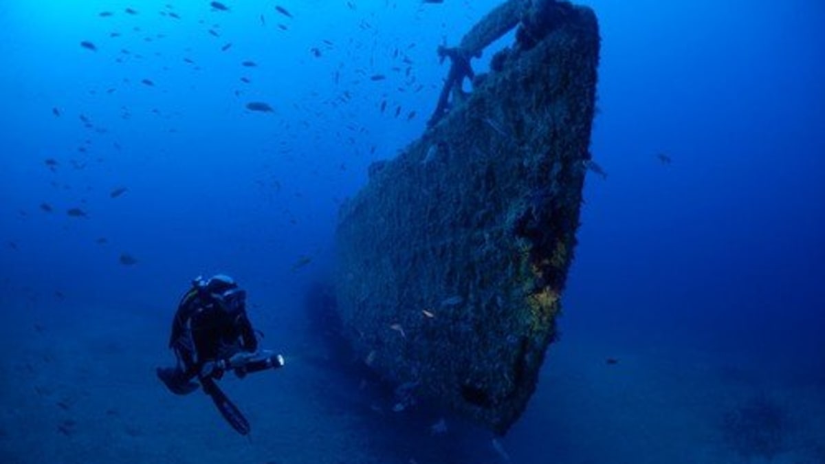 Vrak francouzské ponorky Le Rubis ve Středozemním moři