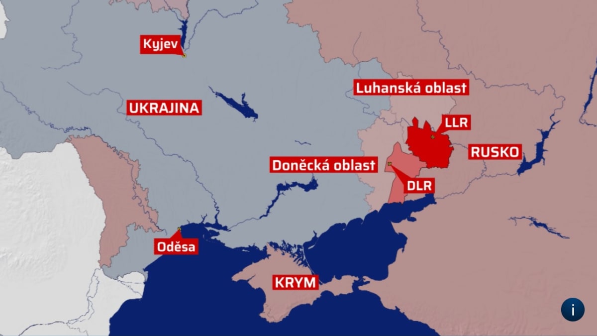 mapa Ukrajiny