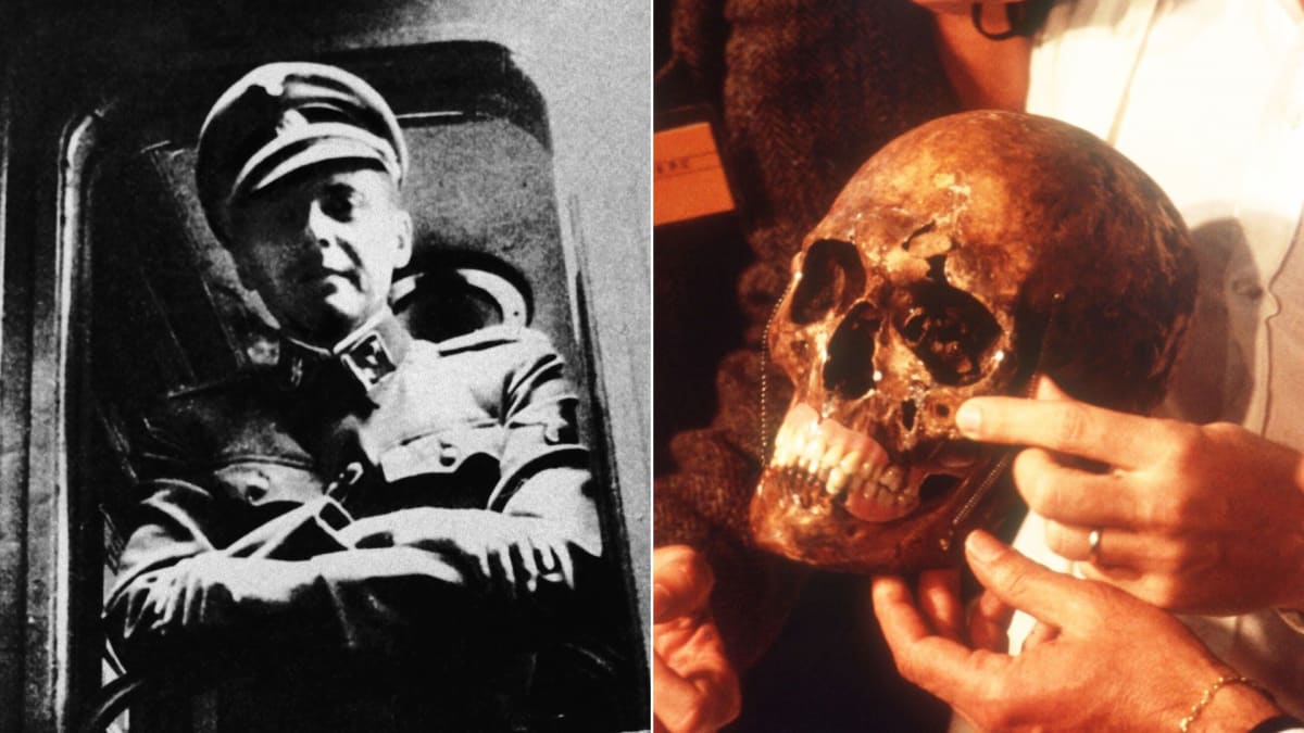 Josef Mengele a jeho exhumovaná lebka