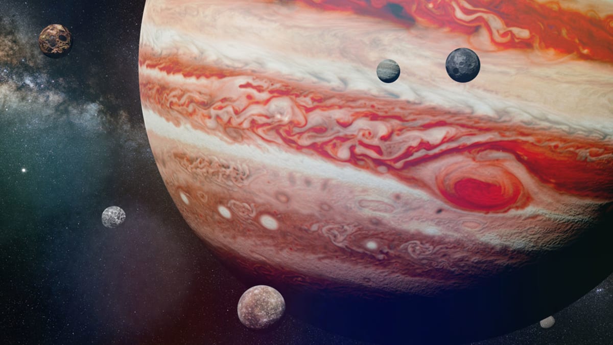 Jupiter má kolem sebe celou řadu pojmenovaných měsíců