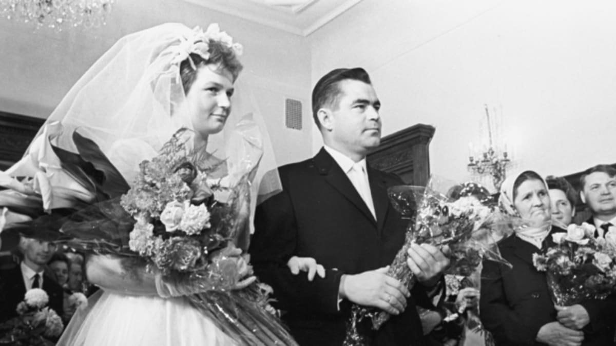 Valentina Těreškovová, svatba 
