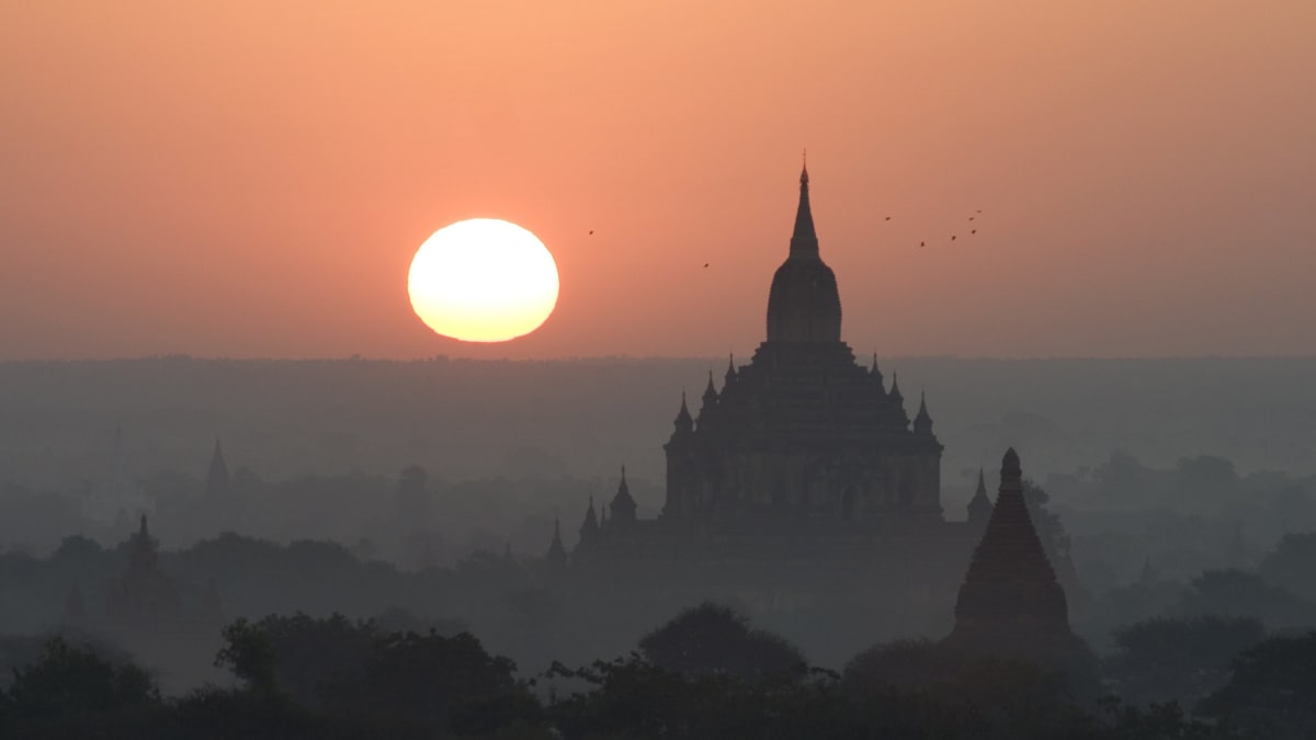 Bagan_západ slunce