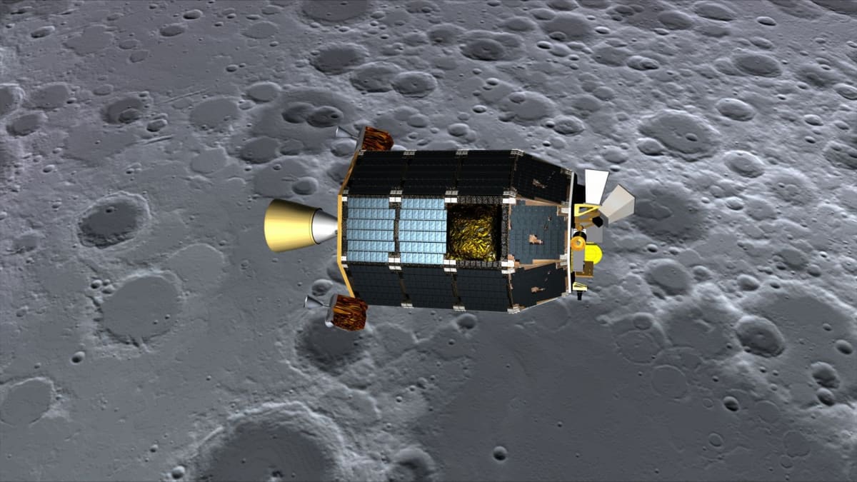 NASA LADEE nad Měsícem