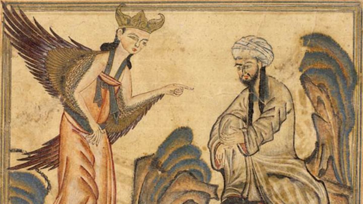 Mohamed se setkává s archandělem Gabrielem