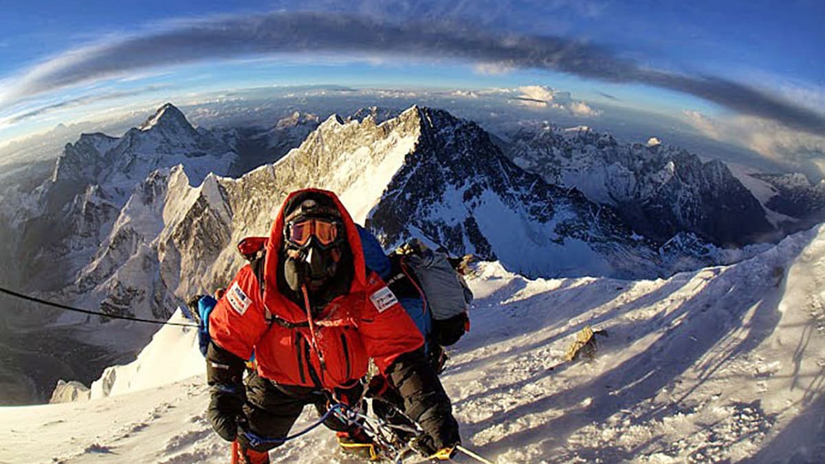 Radost z dobytí Everestu