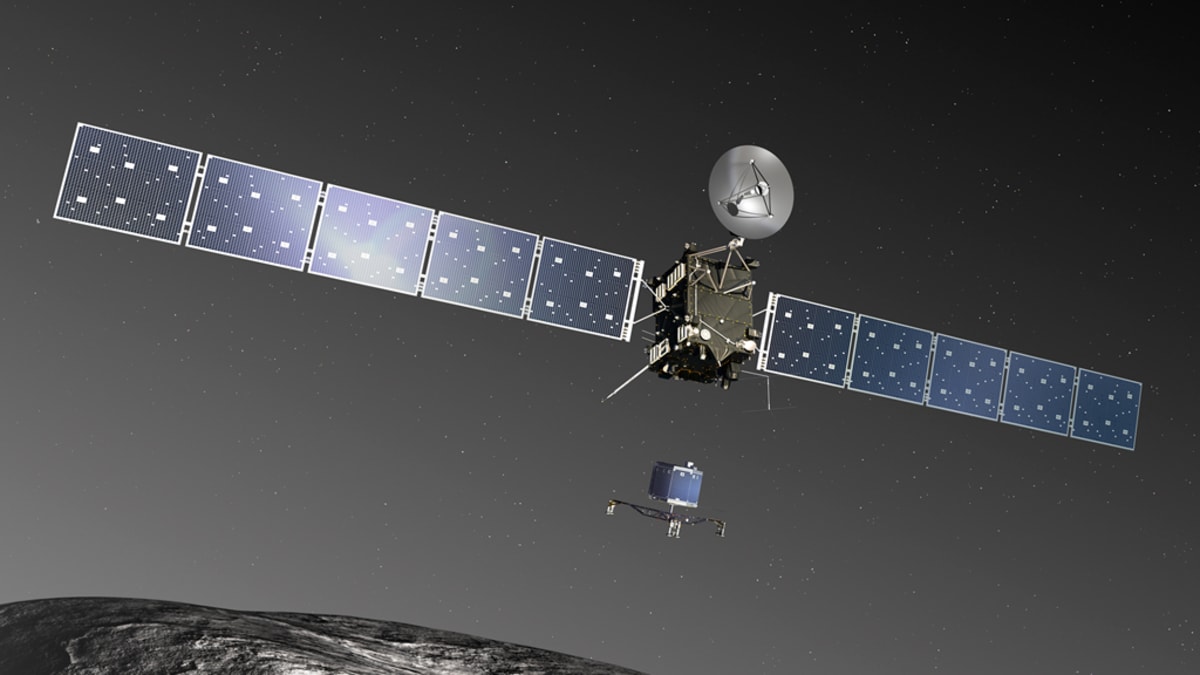 Simulace přistání na kometě Rosetta
