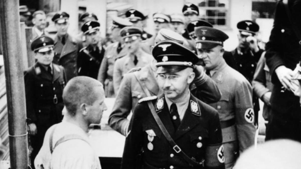 Himmler na návštěvě koncentračního tábora Dachau