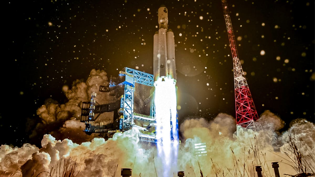 Raketa Angara-A5 má za sebou neúspěšný testovací let a padá zpět k Zemi