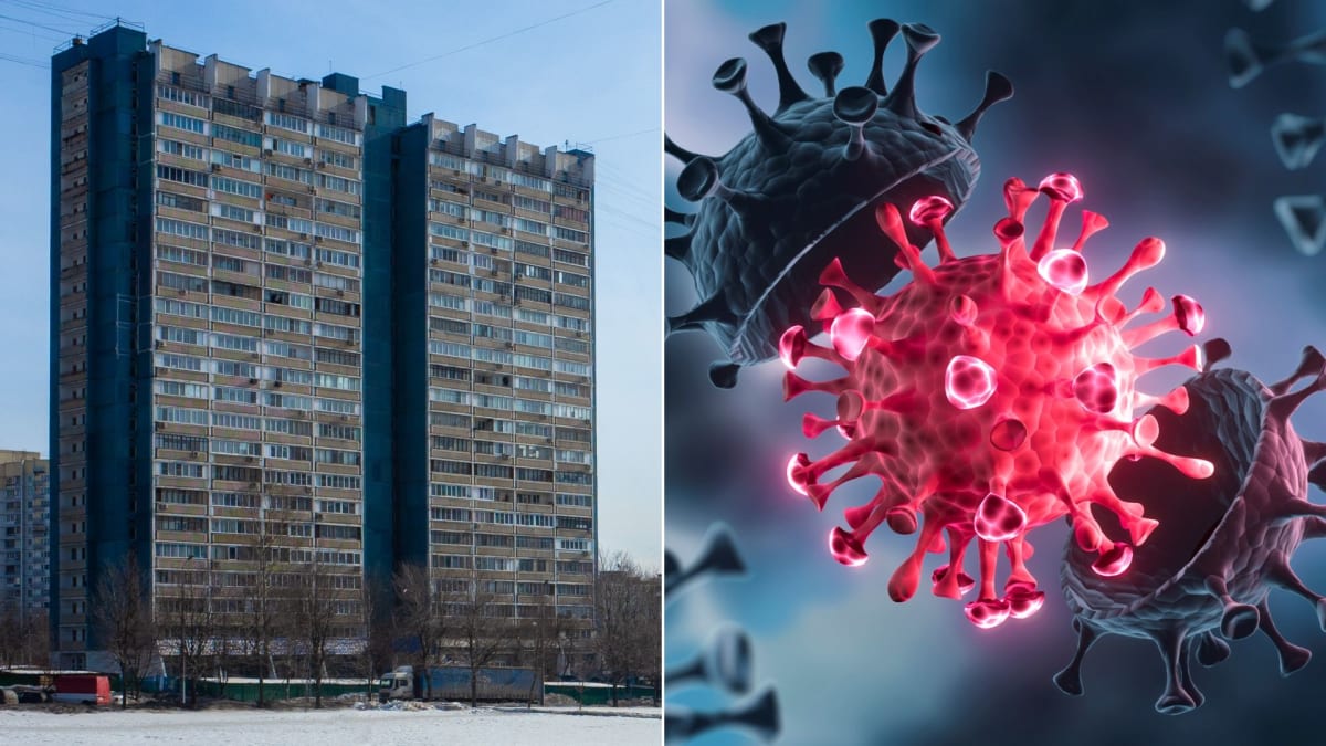 Kudy se v panelových domech šíří koronavirus?