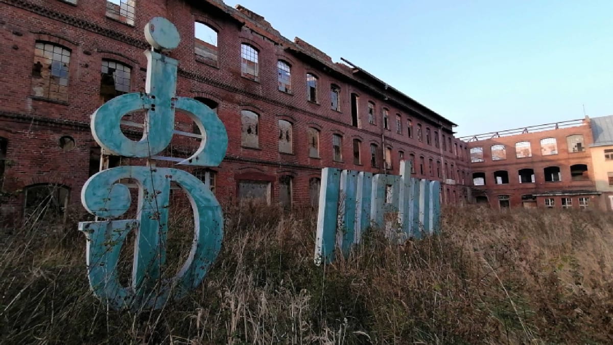 Ruiny továrny v polském městě Kietrz