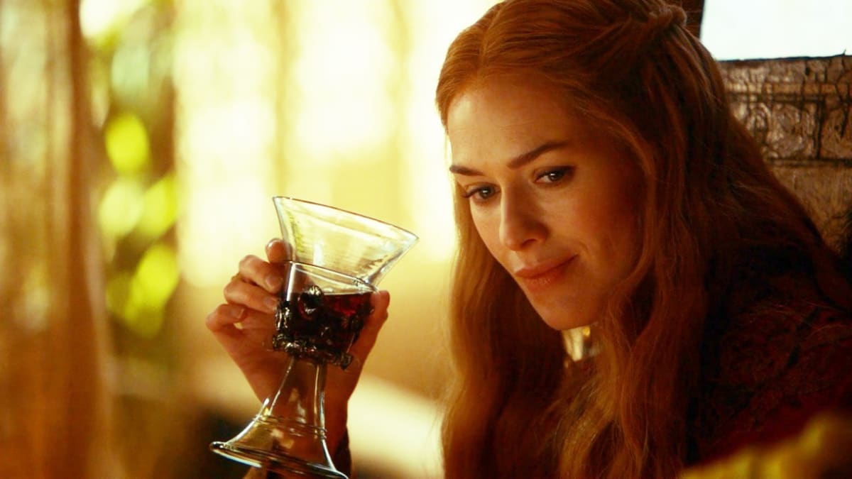 Cersei pije víno