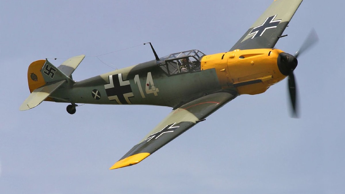 Jeden ze zachovalých Me Bf-109E