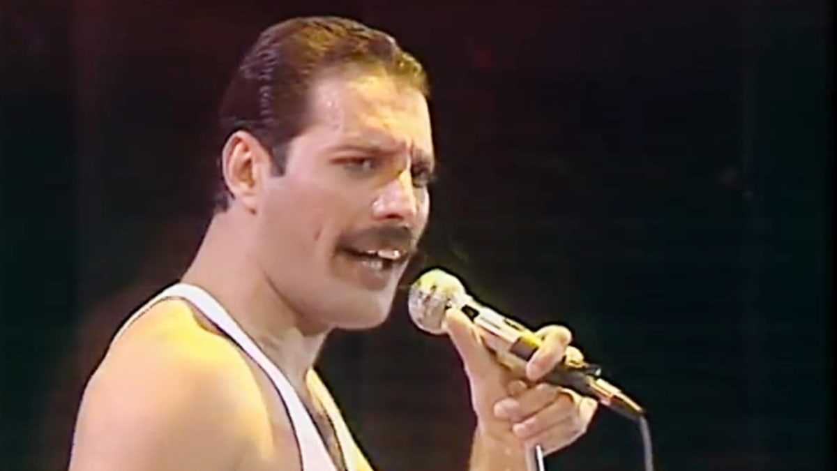 Freddie Mercury exceloval na koncertu Live Aid v roce 1985