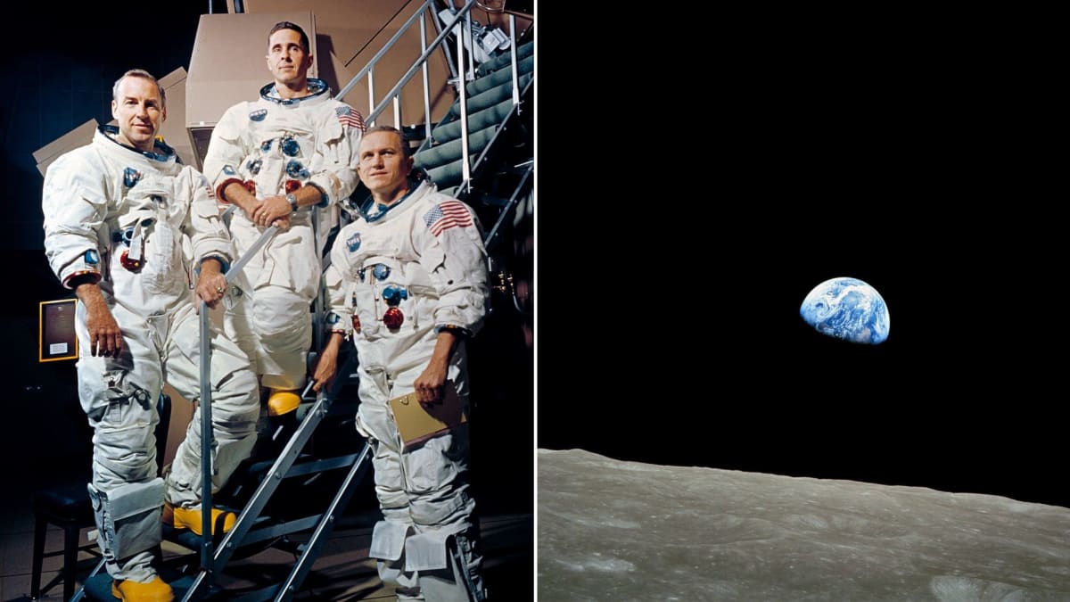 Posádka Apolla 8 a slavná fotka z oběžné dráhy Měsíce