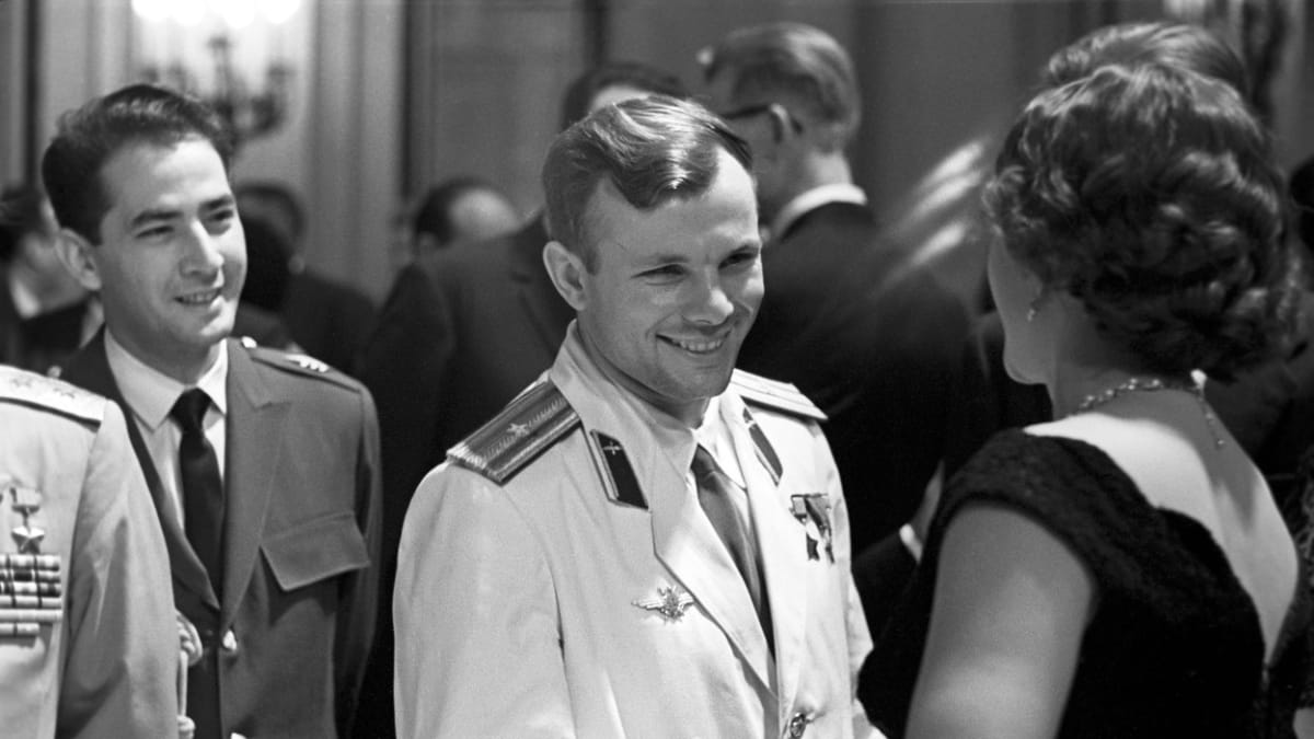 Jurij Gagarin - přivítání