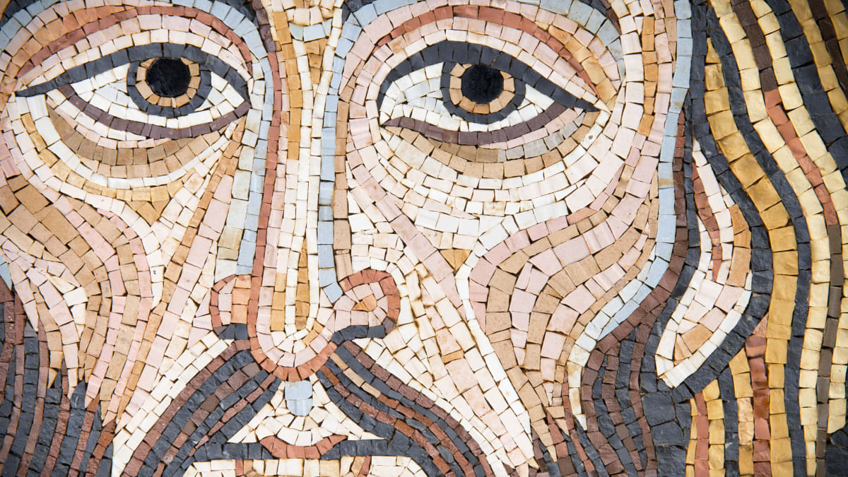 Mozaikový portrét Ježíše Krista
