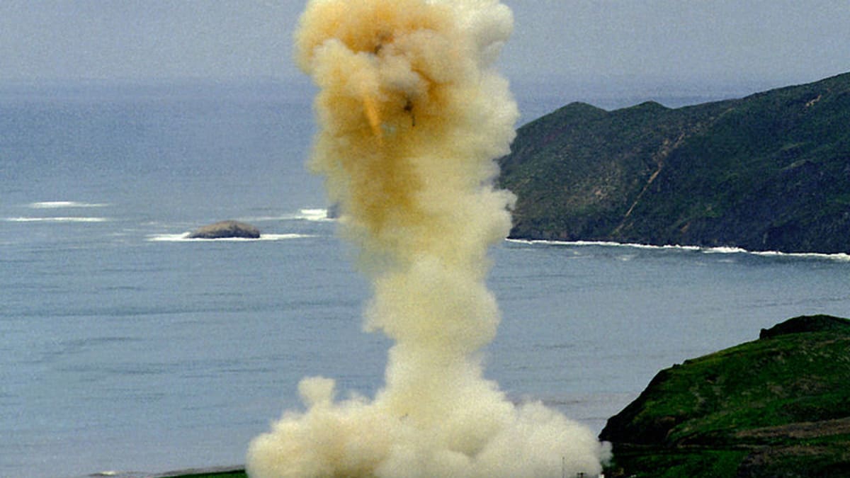 Test americké balistické rakety Minuteman
