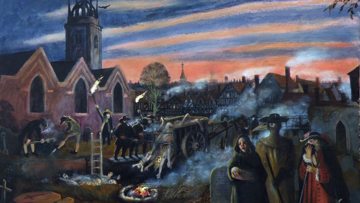 Velký londýnský mor v roce 1665 si vyžádal 70–100 tisíc obětí