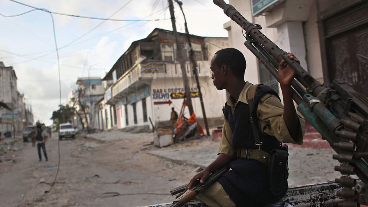 Mogadišo v roce 1993 ovládaly znepřátelené milice