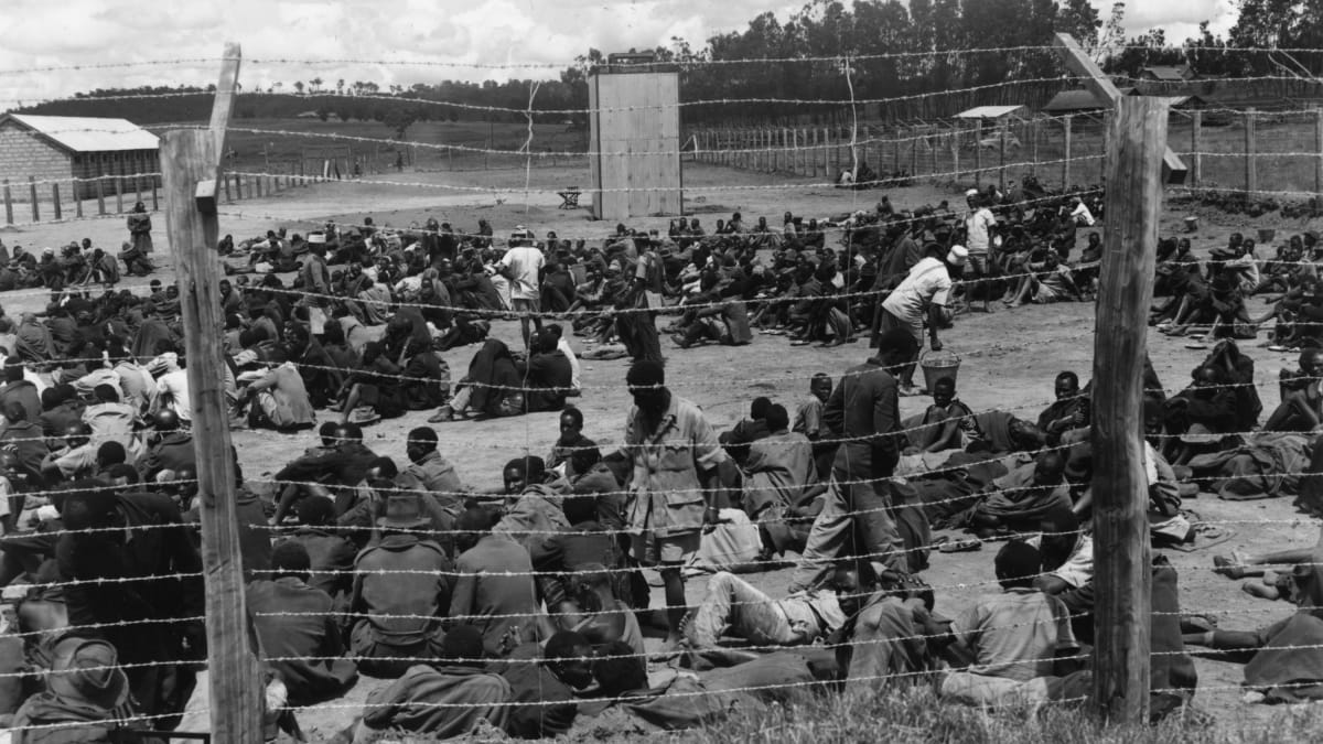 Vězeňský tábor se členy guerrilové armády Mau Mau