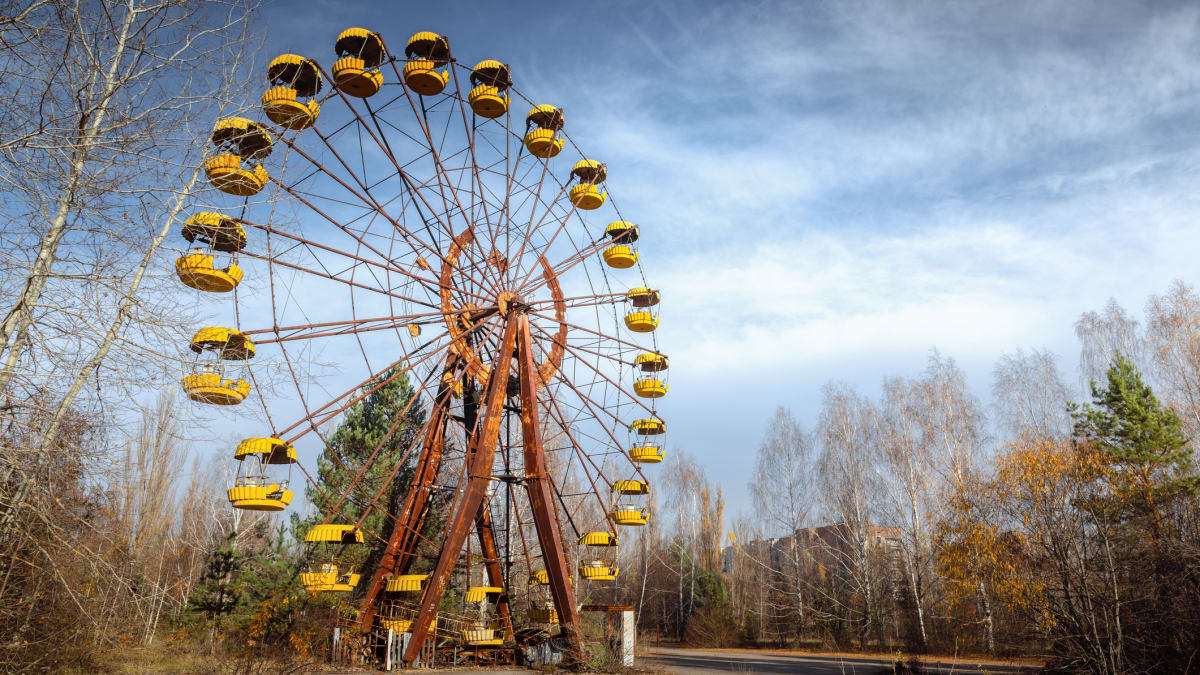 Ruské kolo poblíž Černobylu