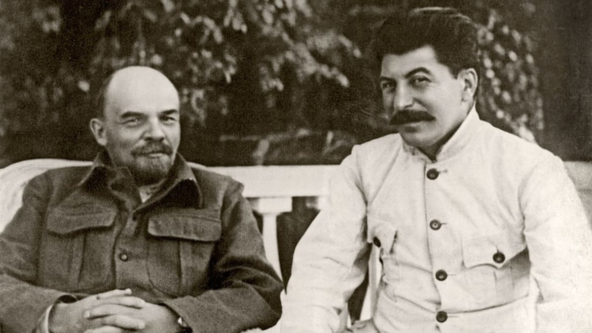 Lenin a Stalin v srpnu 1922