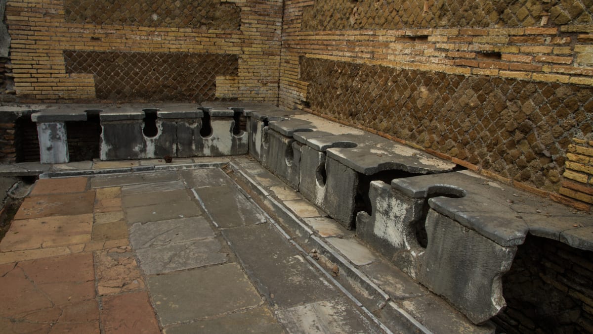 Římská říše měla vysoký standard toalet