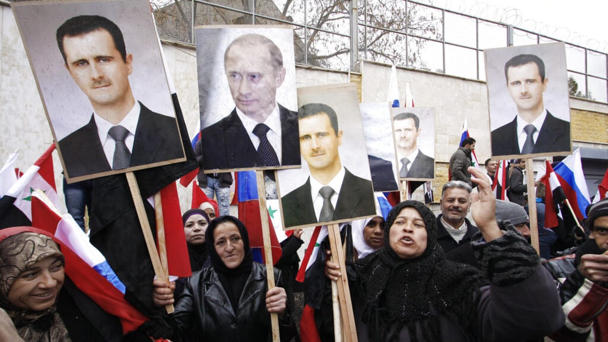 Vladimír Putin a Bašar Asad - obrazové setkání diktátorů