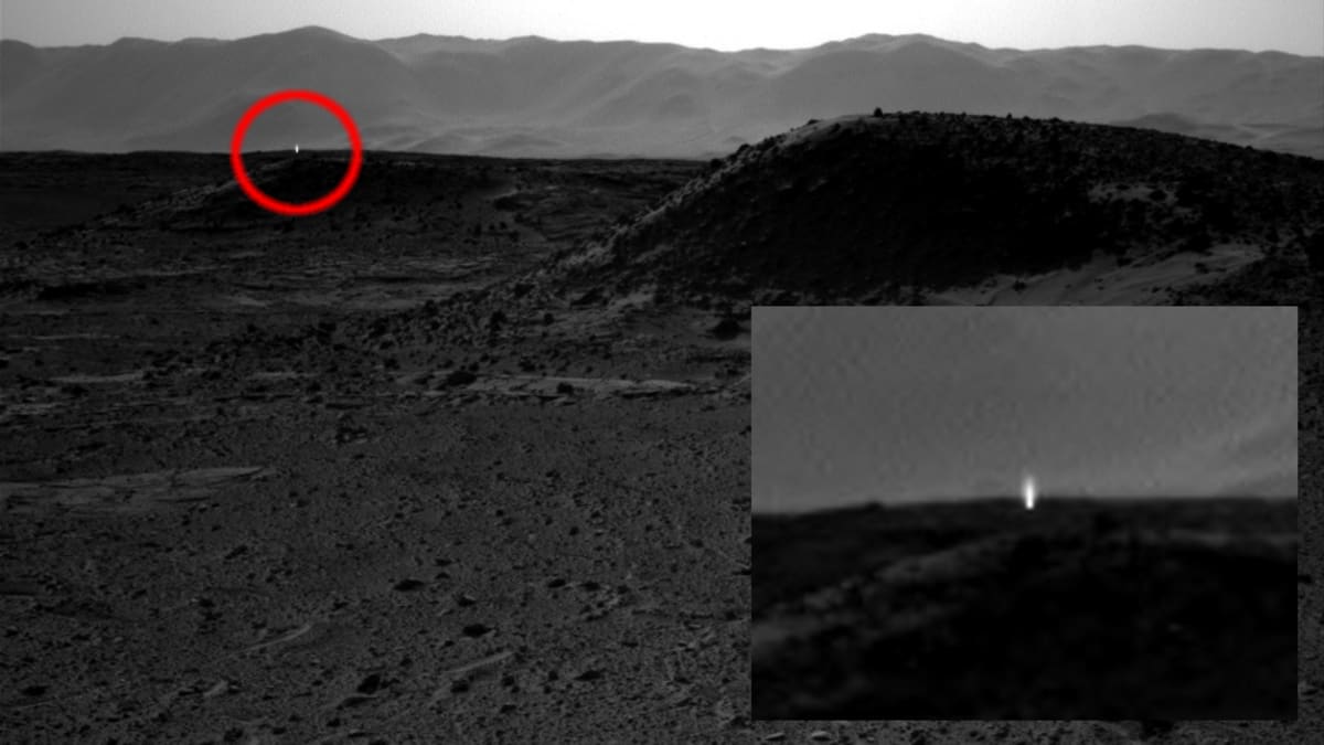 Záhadné světlo na Marsu