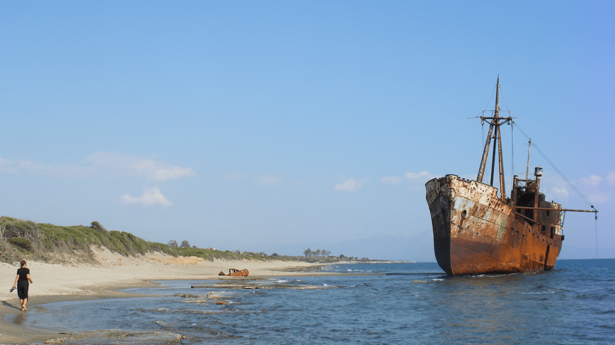 vrak lodi Dimitrios u řeckých břehů