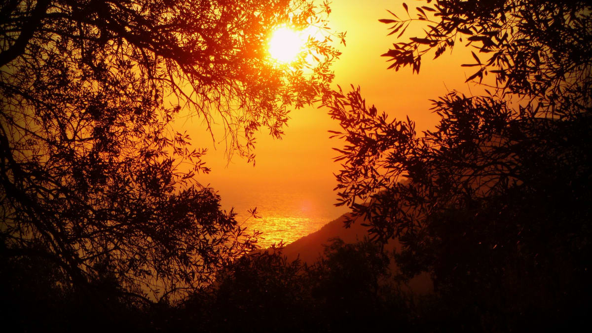 Západ Slunce na Korfu