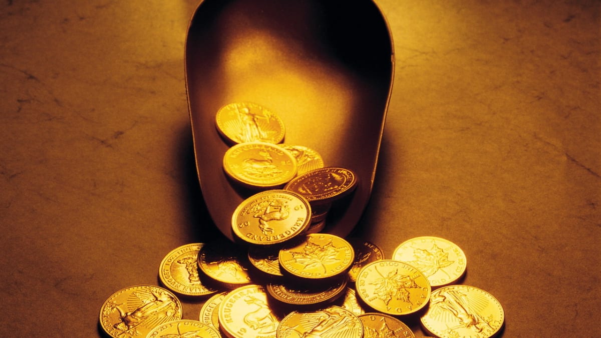 Zlaté mince, ilustarční foto