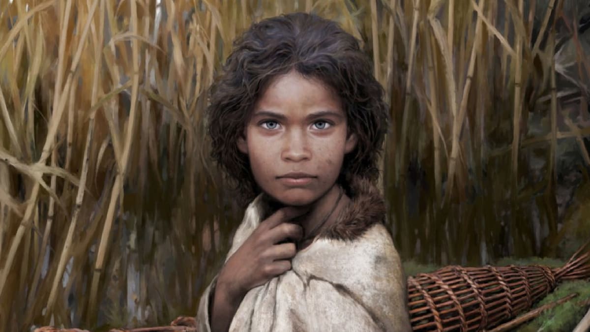 Tvář neznámé dívky je  6 000 let stará