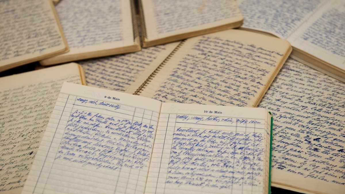Mengele si mezi roky 1960 a 1975 psal deníky, které jsou důležitým zdrojem informací o jeho životě