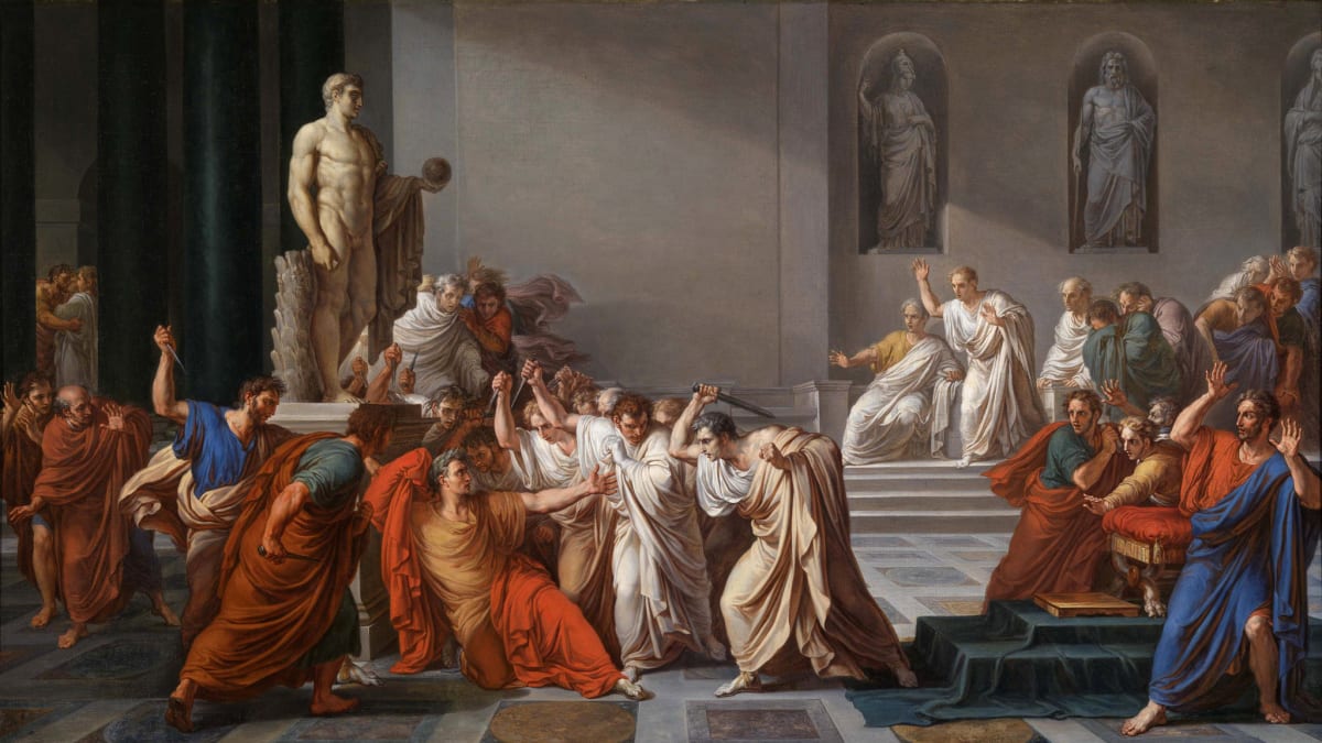 Smrt Caesara od Vincenza Camucciniho